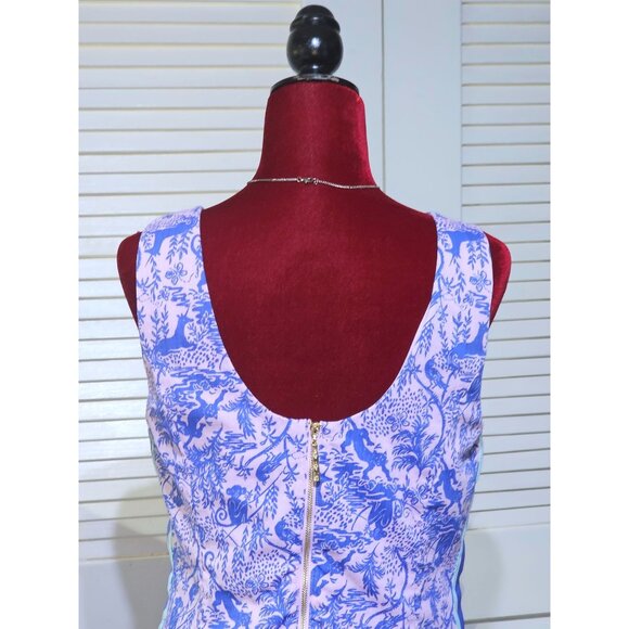 Lilly Pulitzer Women's Lilac Mila Shift Dress As I Can See Camelflage Sz 10 2787 - Picture 10 of 16